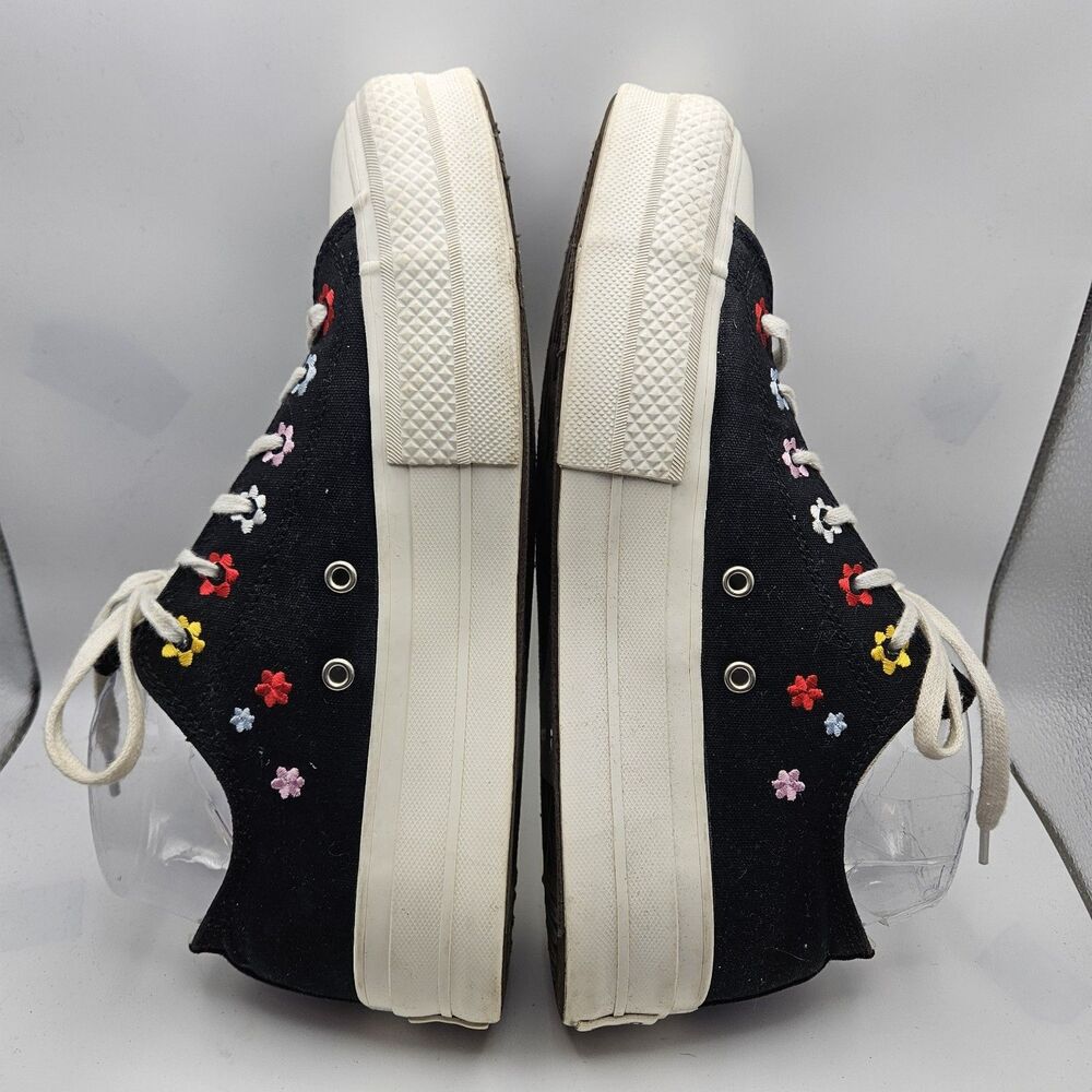 Converse CTAS Lift Platform Floral Sneaker Whimsical Alternative Skate Size 9 - Picture 5 of 8